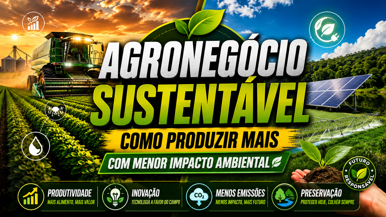 Agronegócio sustentável: como produzir mais com menor impacto ambiental