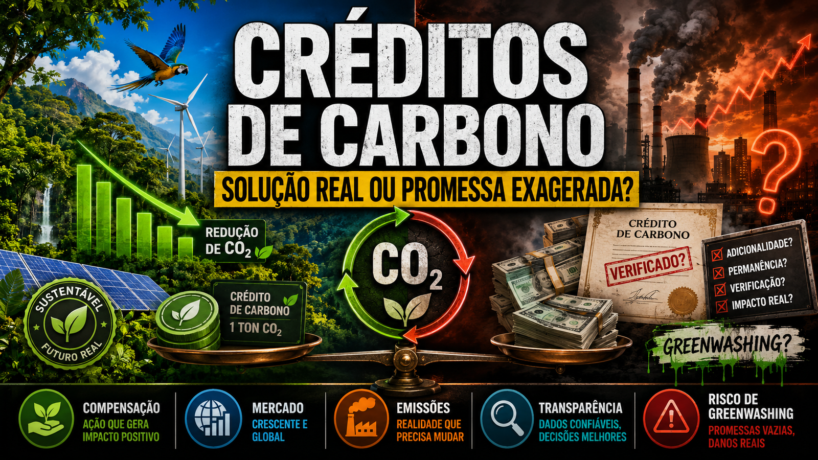Créditos de carbono: solução real ou promessa exagerada?