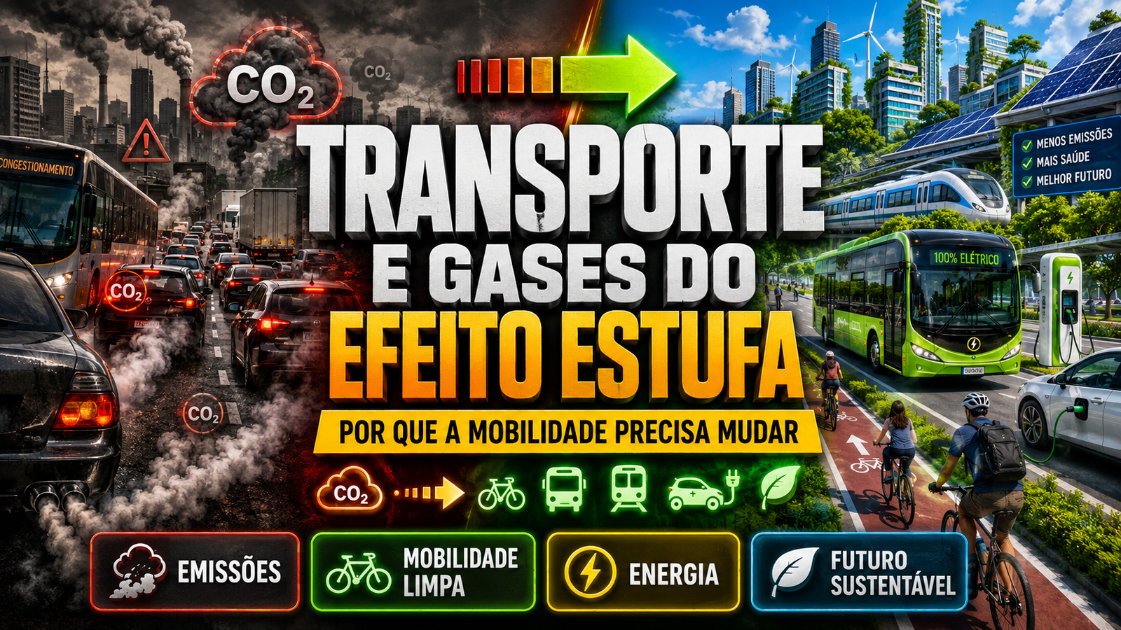 Transporte e gases do efeito estufa: por que a mobilidade precisa mudar