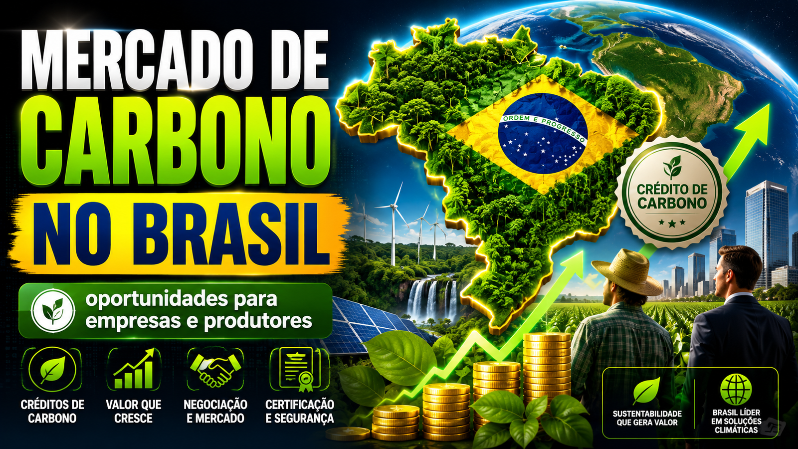Mercado de carbono no Brasil: oportunidades para empresas e produtores