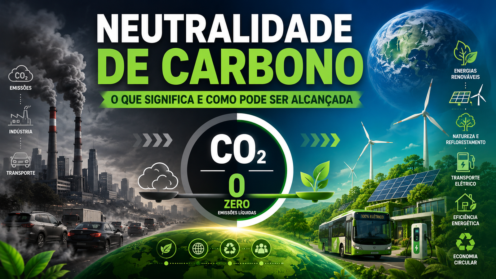 Neutralidade de carbono: o que significa e como pode ser alcançada